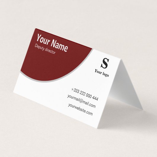 Cartes de visite Standard : 8,5 cm x 5,5 cm 名刺 (裏面)