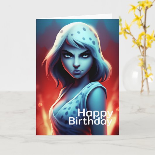 Cartes de vœux Happy Birthday カード (黄色い花)