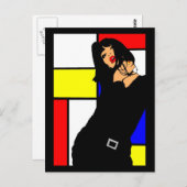 CARTES POSTALES ARTポップ・アートのデザインロゴ画像 ポストカード (正面/裏面)