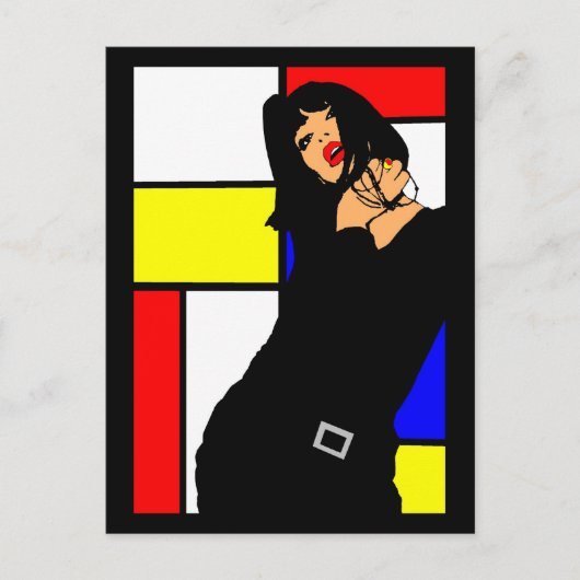 CARTES POSTALES ARTポップ・アートのデザインロゴ画像 ポストカード (正面)