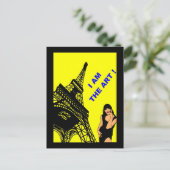 CARTES POSTALES ART PARISポップ・アートのデザインロゴズビジュアル ポストカード (スタンド正面)