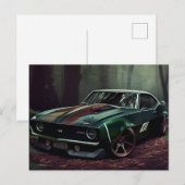 Cartes Postales auto forest ポストカード (正面/裏面)