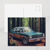 Cartes Postales auto forest ポストカード (正面/裏面)