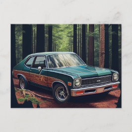 Cartes Postales auto forest ポストカード