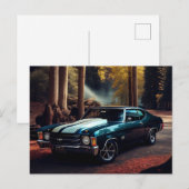 Cartes Postales auto forest ポストカード (正面/裏面)