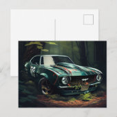 Cartes Postales auto forest ポストカード (正面/裏面)