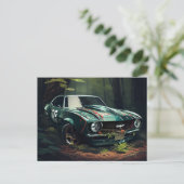 Cartes Postales auto forest ポストカード (スタンド正面)