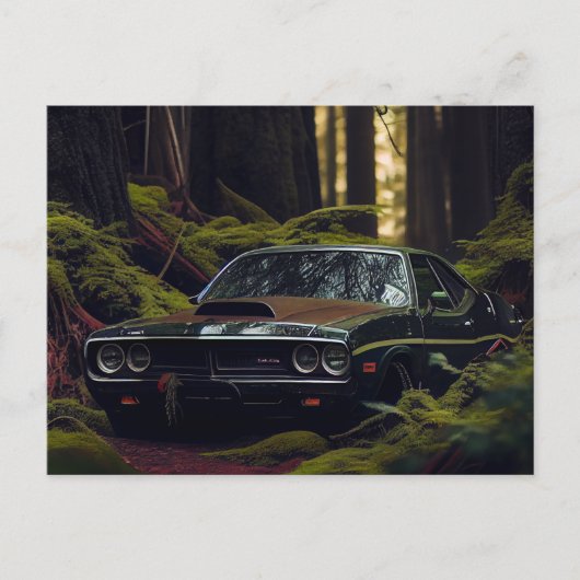 Cartes Postales auto forest ポストカード (正面)