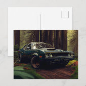 Cartes Postales auto forest ポストカード (正面/裏面)