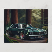 Cartes Postales auto forest ポストカード (正面)
