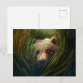 Cartes Postales bear herbe ポストカード (正面/裏面)