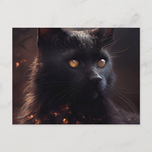 Cartes Postales Black Cat ポストカード (正面)
