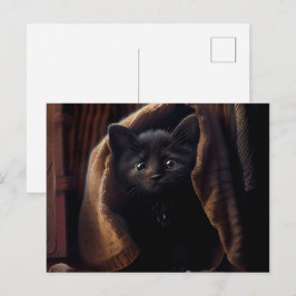 Cartes Postales Black Cat ポストカード