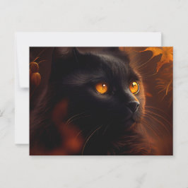 Cartes Postales Black Cat ポストカード