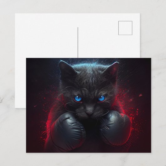 Cartes Postales Black Cat ポストカード (正面/裏面)