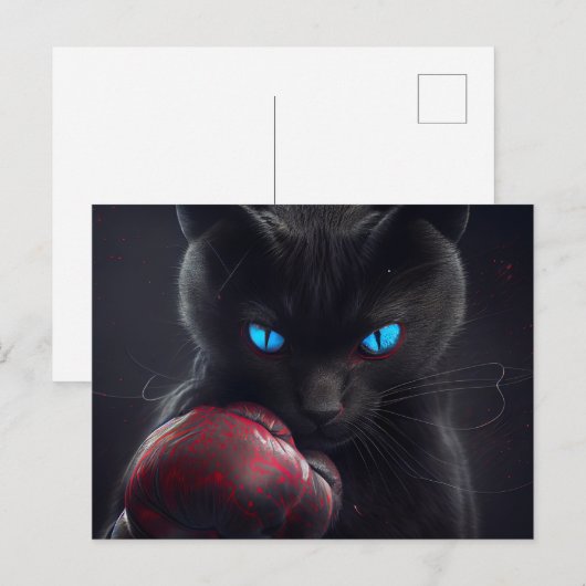 Cartes Postales Black Cat ポストカード (正面/裏面)