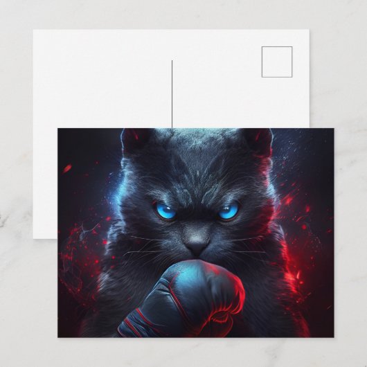 Cartes Postales Black Cat ポストカード (正面/裏面)