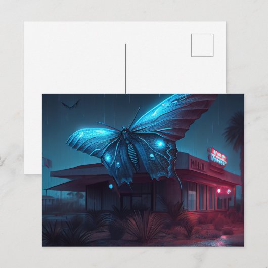 Cartes Postales butterfly ポストカード (正面/裏面)