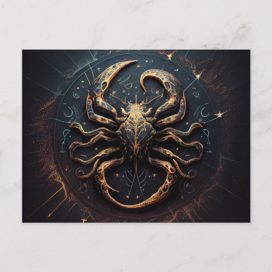 Cartes Postales Cancer Zodiac ポストカード (正面)