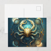 Cartes Postales Cancer Zodiac ポストカード (正面/裏面)