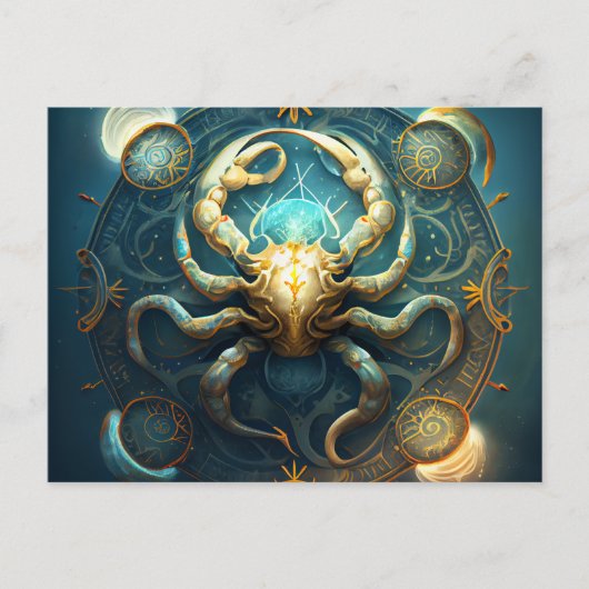 Cartes Postales Cancer Zodiac ポストカード (正面)