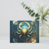 Cartes Postales Cancer Zodiac ポストカード (スタンド正面)
