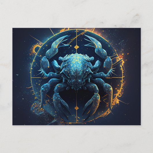 Cartes Postales Cancer Zodiac ポストカード (正面)