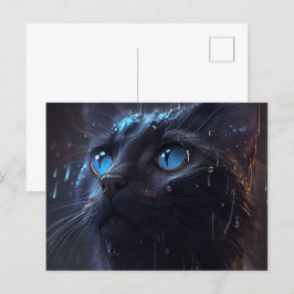 Cartes Postales Cat divers pluie ポストカード