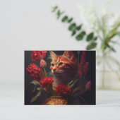 Cartes Postales Cat Fleur ポストカード (スタンド正面)