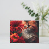 Cartes Postales Cat Fleur ポストカード (スタンド正面)