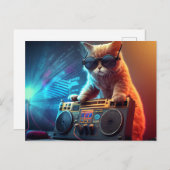 Cartes Postales Cat Funny ポストカード (正面/裏面)