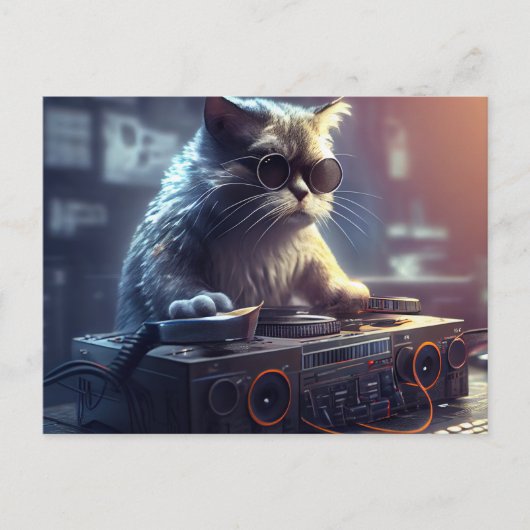 Cartes Postales Cat Funny ポストカード (正面)