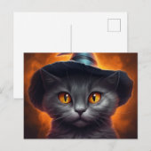 Cartes Postales Cat Halloween ポストカード (正面/裏面)