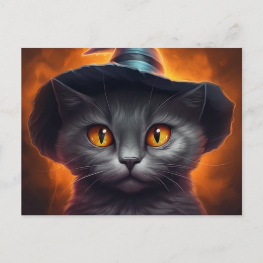 Cartes Postales Cat Halloween ポストカード (正面)