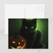 Cartes Postales Cat Halloween ポストカード (正面/裏面)