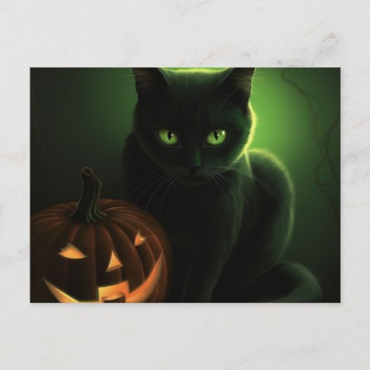 Cartes Postales Cat Halloween ポストカード (正面)