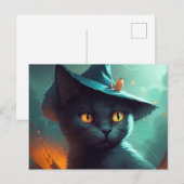 Cartes Postales Cat Halloween ポストカード (正面/裏面)