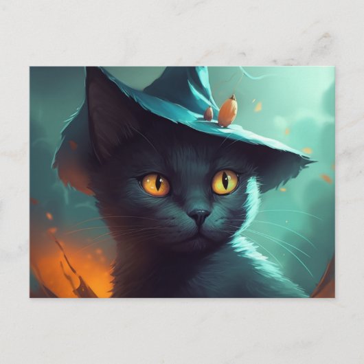Cartes Postales Cat Halloween ポストカード (正面)