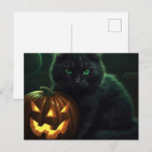 Cartes Postales Cat Halloween ポストカード (正面/裏面)