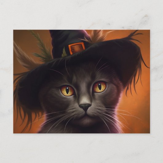 Cartes Postales Cat Halloween ポストカード (正面)