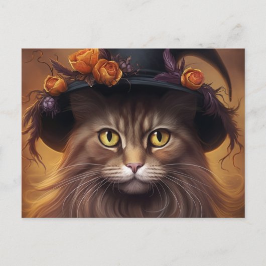 Cartes Postales Cat Halloween ポストカード (正面)