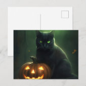 Cartes Postales Cat Halloween ポストカード (正面/裏面)