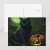 Cartes Postales Cat Halloween ポストカード (正面/裏面)