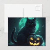 Cartes Postales Cat Halloween ポストカード (正面/裏面)