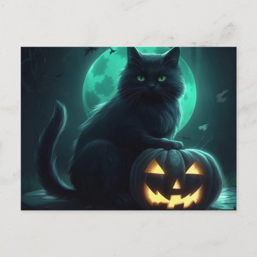 Cartes Postales Cat Halloween ポストカード (正面)