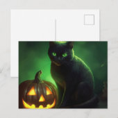 Cartes Postales Cat Halloween ポストカード (正面/裏面)