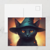 Cartes Postales Cat Halloween ポストカード (正面/裏面)