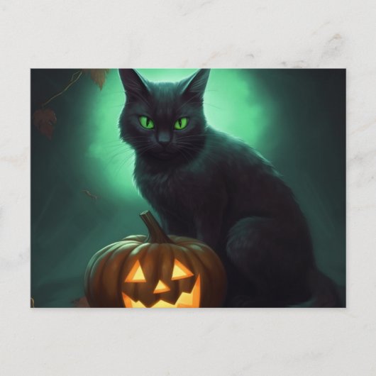 Cartes Postales Cat Halloween ポストカード (正面)