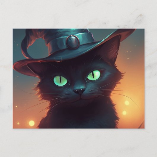 Cartes Postales Cat Halloween ポストカード (正面)