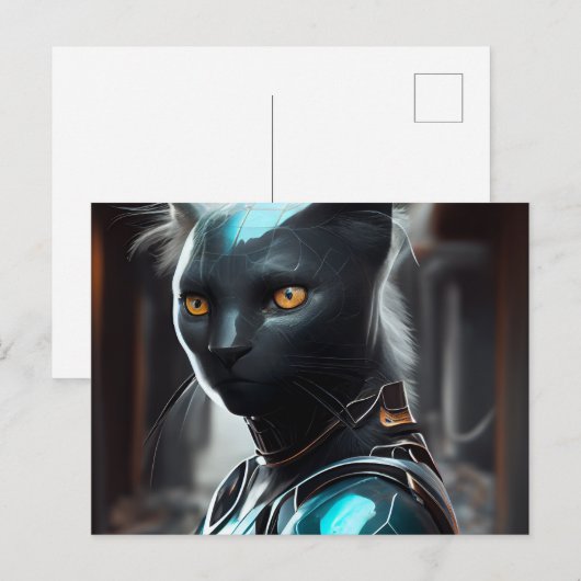 Cartes Postales Cat Robotique ポストカード (正面/裏面)